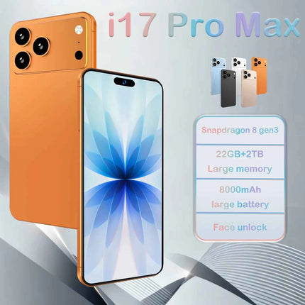 Versione Globale 2026 I17 Promax Pro 4G 5G Dual SIM Dual Standby Sistema Originale Intelligente Schermo 7.3 Pollici Batteria 8000mAh Novità