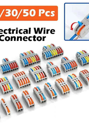 1 In Multiple Out Push-in Electrical Wire Connector Terminal Block Universal Fast Wiring Cable Connectors For Cable Connection