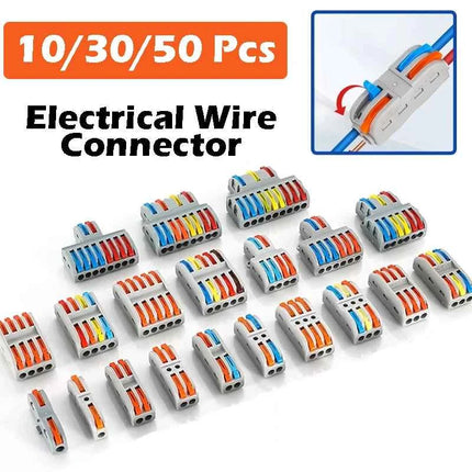 1 In Multiple Out Push-in Electrical Wire Connector Terminal Block Universal Fast Wiring Cable Connectors For Cable Connection