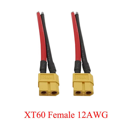XT30 XTR30U XT60 XT60H XT90 Connettore maschio e femmina con cavo in silicone 10AWG/12AWG/16AWG/18AWG 100mm per cavo batteria RC