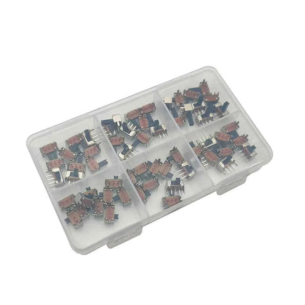 60 Pz/scatola 6 Formati SK12D07 Interruttori A Levetta 3Pin PCB 2 Posizione 1P2T SPDT Manopola Laterale Scorrevole In Miniatura SK12D07VG4