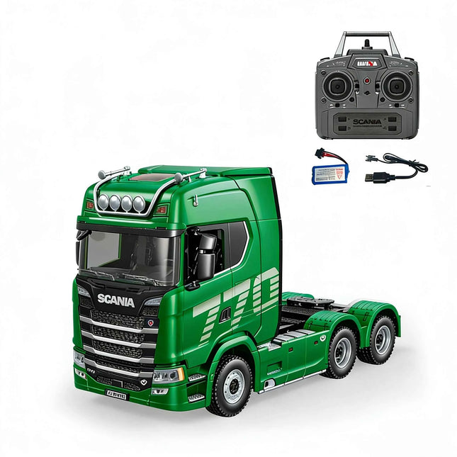 HUINA 1501 770S Alloy Tractor 19CH RC Truck 1/18 2.4G remote control Engineering Trailer Truck with Light Sound Toys XMAS Gifts