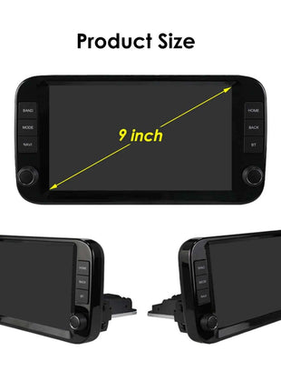 Hizpo 9 Inch 1 Din Wireless Carplay Android Auto Car Radio for Fiat Panda 2013 - 2024 Multimedia Video Player GPS Navigation WIFI Head Unit AI Voice Intelligent Systems Autoradio Stereo QLED Screen Audio FM RDS DVR Camera Map