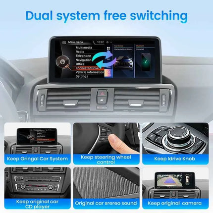 Junsun 1920*720 Wireless Carplay Android Auto Multimedia Car Radio For BMW 1 2 3 4 Series F20 F21 F22 F30 F31 F32 F33 F34 F36