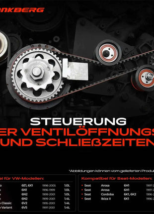 Kit Cinghia di Distribuzione Frankberg 1x con Pompa Acqua per VW Polo Lupo Seat Arosa Cordoba Ibiza 2KP15427XS-1 7883-13037