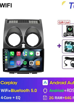 Srnubi Android Qualcomm 8 Core Carplay Auto Stereo For Nissan Qashqai J10 2006 - 2013 Carplay 4G GPS Wifi Car Multimedia