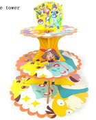 Forniture per decorazioni per feste di compleanno a tema Pokemon Cartoon Pokemon Go Stoviglie Tazze Piatti Palloncino Pikachu per bomboniere per baby shower