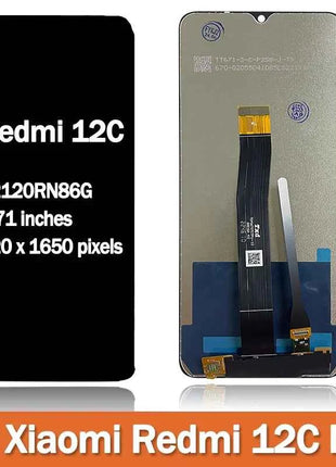 6.71 ''Display Per Xiaomi Redmi 12C LCD 12 c Display FrameTouch Pannello Dello Schermo Digitizer Per Redmi 12C Display 12C LCD 22120RN86