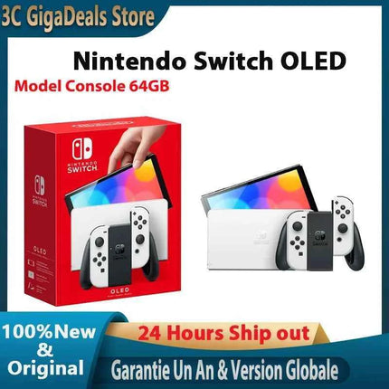 【Brand+】Nintendo Switch OLED Game Console 64GB 7-inch OLED Display