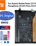 Original Battery For Xiaomi Poco F3 ,11i ,11T Pro ,12T Pro ,Redmi Note 10 10S ,Redmi K40 Pro K50 Ultra ,POCO X3 Pro X4 GT M5s