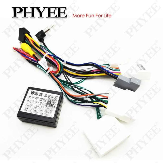 CAN Bus Decodificatore Cablaggio Adattatore Connettore A 16 Pin Cavo Antenna Radio per Nissan Qashqai J11 Tiida Sentra X-trail Teana