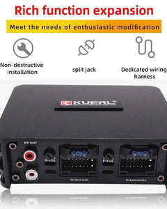 Car Power Amplifier 4*60W Way DSP Car Audio Speaker Amplifier Lossless Audio Processor For Android Large Screen Dedicated