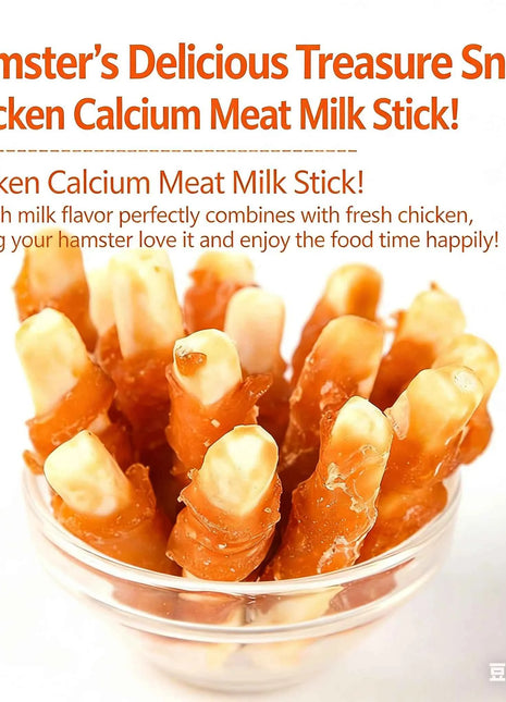 Hamster Teeth-Cleaning Stick, Calcium Supplement, Weight Gain, Freeze-Dried Chicken Stick, Golden Hamster Chinchilla Snack, Dutc