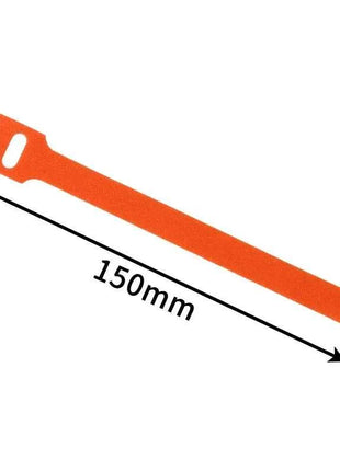 Fascette per cavi rilasciabili Organizzatore di cavi Arancione 150 200 250 mm Cinghie con gancio in nylon Avvolgere Zip Bundle Fasciatura Fascetta Fissaggio in plastica