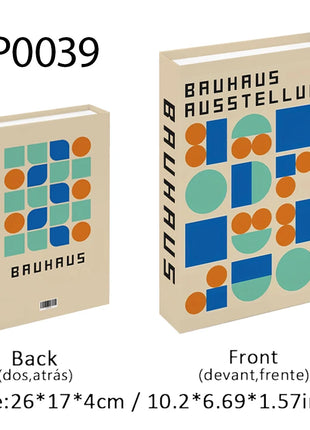 Boho Bauhaus Picasso Matisse Cucina Libri finti Decorazione Tavolino di moda di lusso Scatola portaoggetti decorativa Decorazione estetica