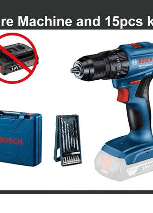 Brushless Impact Drill BOSCH GSB185LI Professional Electric Screwdriver Drill 18V Li-ion Cordless Variable Speed Electric Drill
