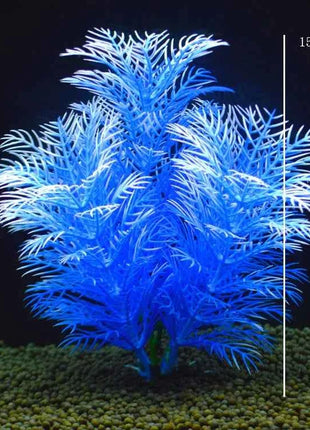 Artificial Aquarium Decor Plants Water Weeds Ornament Aquatic Fish Tank Simulation Grass Flower Decoration Accessories