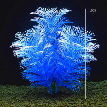 Artificial Aquarium Decor Plants Water Weeds Ornament Aquatic Fish Tank Simulation Grass Flower Decoration Accessories
