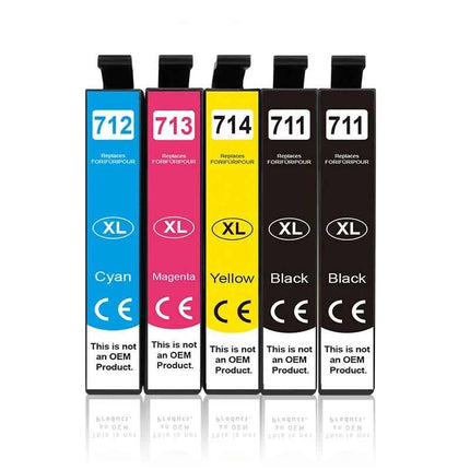 InkGarden T0711 Ink Cartridge For Epson Stylus SX110 SX215 SX218 SX400 SX405 SX410 SX415 SX510W SX515W DX7400 Printer