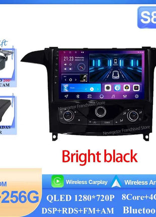 Car Radio Carplay Android 16 For Ford S Max S-MAX 2006-2015 For Ford Galaxy 2014 Bright black Auto Stereo Multimedia Player DPS