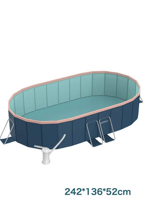 New Foldable Non-Inflatable Swimming Pool for Family Summer Water Party Home Outdoor Garden Backyard 1.6m 2.1m 2.6m 3m 3.6m