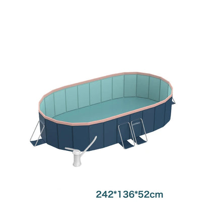 Nuova piscina pieghevole non gonfiabile per la famiglia Summer Water Party Home Outdoor Garden Backyard 1.6m 2.1m 2.6m 3m 3.6m