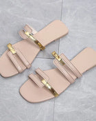 Women's Shoes Summer Flats Flip Flops Dress Shallow Casual Women's Slides Rome Open-toe Slippers for Women Slingback Sandals 2023