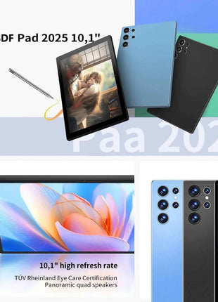 BDF-H39 Nuova versione aggiornata 5G Tablet Android 10.1 pollici Octa Core 6GB + 128GB Rom 4G Dual SIM Dual WiFi Tablet educativo 6000mAh