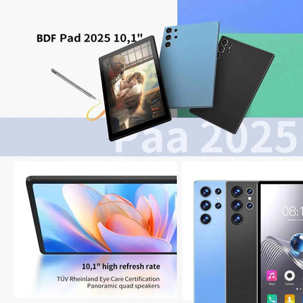 BDF-H39 Nuova versione aggiornata 5G Tablet Android 10.1 pollici Octa Core 6GB + 128GB Rom 4G Dual SIM Dual WiFi Tablet educativo 6000mAh