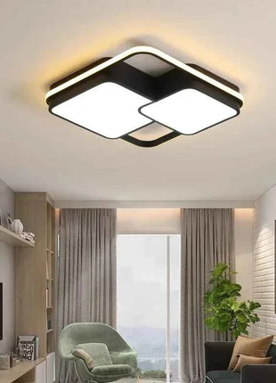Lampada da Soffitto LED Moderna con Telecomando, Illuminazione per Interni, Decorazione per Soggiorno, Camera da Letto, Studio e Cameretta