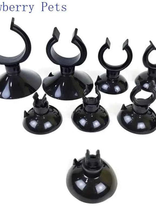 5pcs Black  Aquarium Suction Cup Air Tube Holder Sucker for Fish Tank Pump Oxygen Air Tube Fixing Clip  Aquarium Accessories