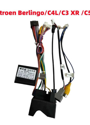 Scatola di decodifica Canbus per Peugeot 2008 208 3008 308 307 307SW 508 5008 Citroen C5 C4 C3 Berlingo DS6 Android 16 Pin Cavo di alimentazione