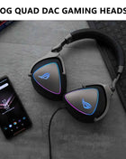 ASUS RGB QUAD-DAC GAMING HEADSET 7.1 Channel USB Over-Ear Headphones PC PS4 PS5 Xbox One Noise Cancelling Soft Earmuff