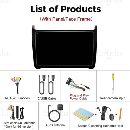 Android 15 For Volkswagen VW POLO 5 Sedan 2008 - 2023 Car Radio Navigation Multimedia Player Carplay Auto Stereo DSP WIFI+4G GPS
