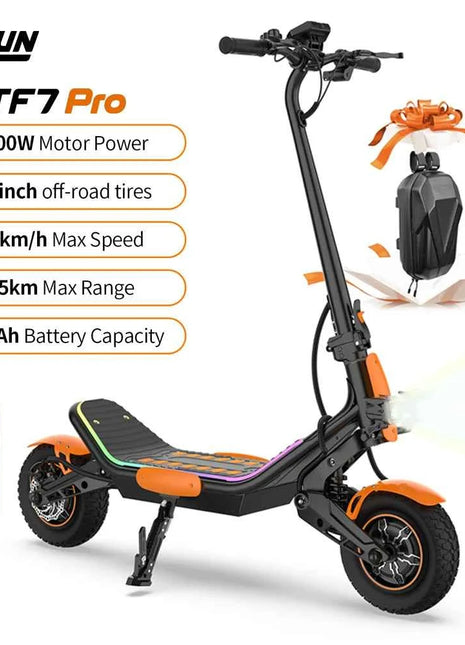 TOFUN TF7 PRO Electric Scooter 2400W Dual Motor Max Speed 70 km/h 12 Inch Off-Road Tires 75km Range Foldable power Scooter