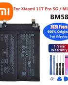 New 100% Original Battery For Xiaomi MI Redmi Note K20 K30 Pro 5 7 8 9 9S 9T 10 10X 10T 10X 11T 11 Ultra 11T POCO X3 F2 4X Pro