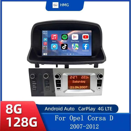 Android Radio Car Multimedia CarPlay for Opel Corsa D 2007-2012 Android Auto Car CarPlay Stereo Intelligent Screen Player GPS