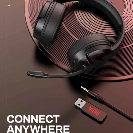 Acer K2 Headsets Gamer 100H Battery Dynamic Clear Voice Mic Bluetooth Gaming Headphones for PC PS4 Wireless Gaming Headset