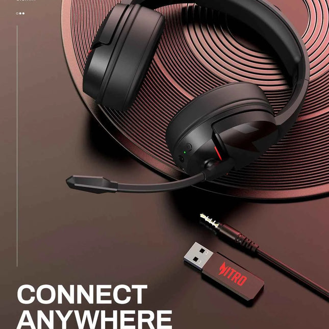 Acer K2 Headsets Gamer 100H Battery Dynamic Clear Voice Mic Bluetooth Gaming Headphones for PC PS4 Wireless Gaming Headset