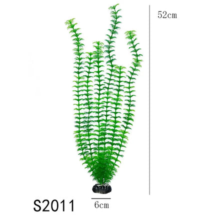 Artificial Aquarium Decor Plants Water Weeds Ornament Aquatic Fish Tank Simulation Grass Flower Decoration Accessories