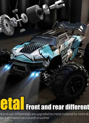 1:16 2.4G 4WD RC Car, 75km/h Blazing High Speed, Bright LED Lights, All-terrain Drift Vehicle, Ultimate Christmas Surprise Gifts