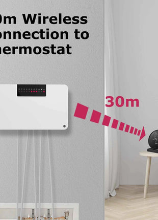 Beok wireless Thermostat Controller Heating Wifi Smart Home 8-Channel Heating System for Gas Boiler Water Floor Actuator