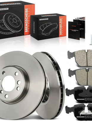 Frankberg 2x Dischi Freno 4x Pastiglie Freno Asse Anteriore Per BMW X3 E83 X5 E53 3.0L 4.4L 2000-2011 34112282090 34116794300