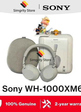 Orignial Sony WH-1000XM6 Wireless Noise Cancelling Headphone HD ⁤Noise Canceling Processor QN3 12 Mics 30hrs Battery Life