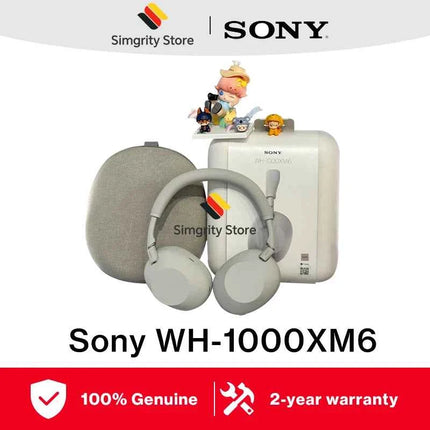 Orignial Sony WH-1000XM6 Wireless Noise Cancelling Headphone HD ⁤Noise Canceling Processor QN3 12 Mics 30hrs Battery Life