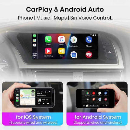 Junsun Bluetooth Wireless Android Auto CarPlay Car Radio Multimedia For Audi A5 2009-2016 4G LTE WiFi GPS Navigation Stereo