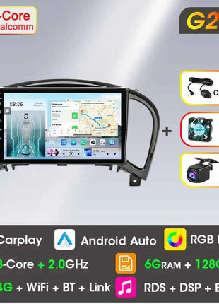 Srnubi Car Radio for Nissan Juke YF15 2010 - 2014 Carplay 4G Multimedia Video Player Navigation GPS WIFI Android Auto Autoradio