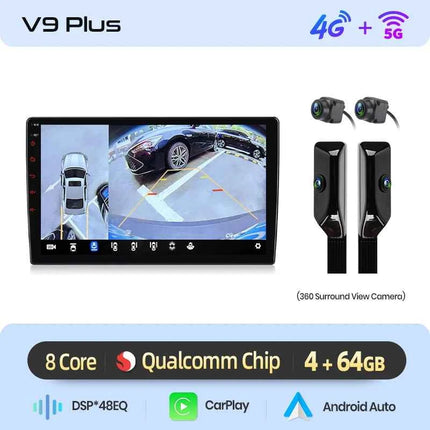 Junsun Qualcomm 8-Core 360 Camera Wireless CarPlay Android Auto Car Radio for Mercedes Benz Smart Fortwo 451 2005-2011