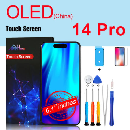 PINZHENG Schermo di alta qualità INCELL LCD OLED per iPhone 14 Pro 15 Plus 13 Pro Max Display per sostituzione iPhone con strumenti