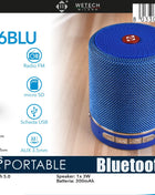 Altoparlante Bluetooth 5.0 Portatile in Tessuto, Mini Speaker Wireless 3W con Supporto Radio FM, Scheda TF, AUX, USB, per Uso Esterno